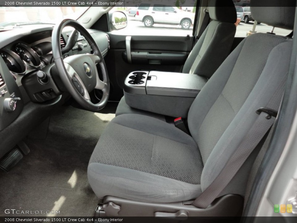 Ebony Interior Photo for the 2008 Chevrolet Silverado 1500 LT Crew Cab 4x4 #54576312