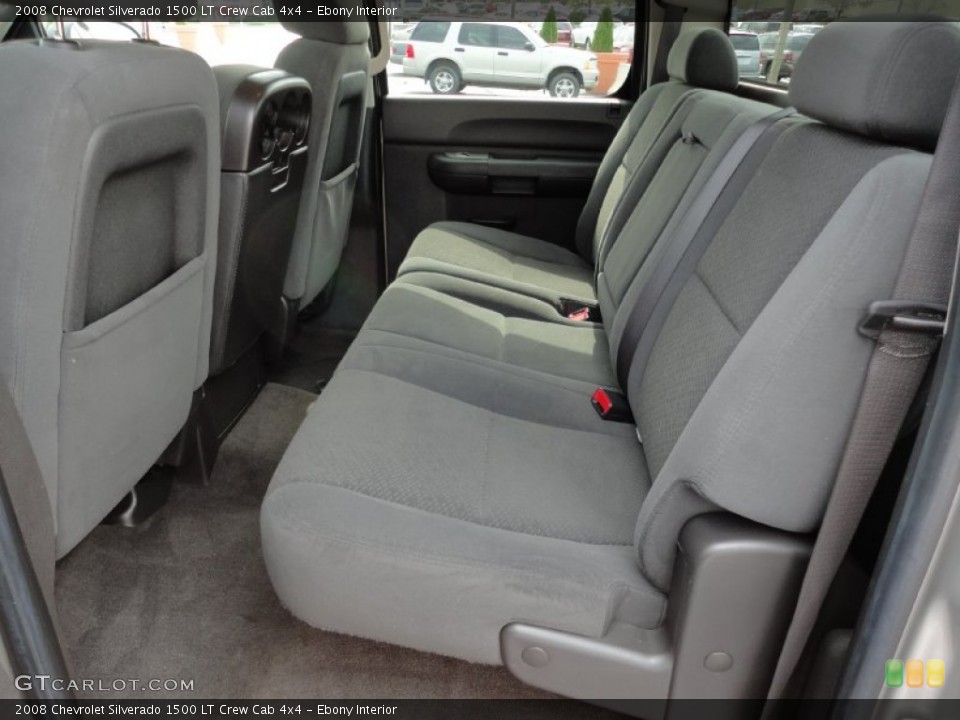 Ebony Interior Photo for the 2008 Chevrolet Silverado 1500 LT Crew Cab 4x4 #54576321