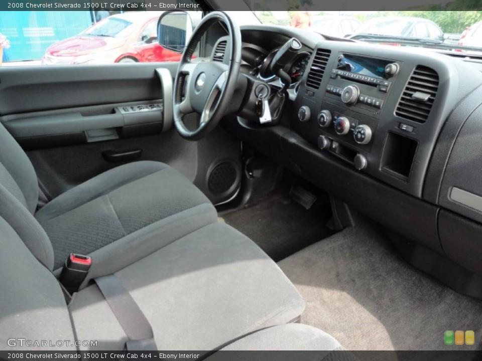 Ebony Interior Photo for the 2008 Chevrolet Silverado 1500 LT Crew Cab 4x4 #54576330