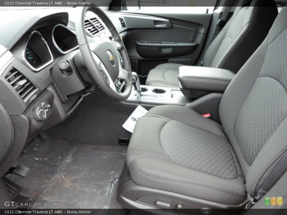 Ebony Interior Photo for the 2012 Chevrolet Traverse LT AWD #54576369