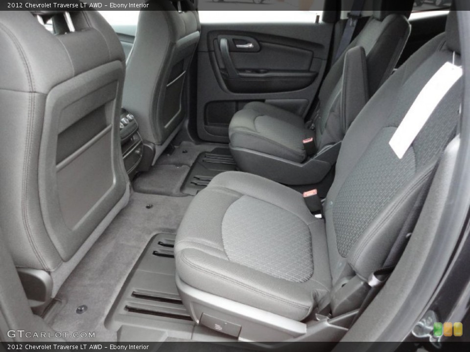 Ebony Interior Photo for the 2012 Chevrolet Traverse LT AWD #54576378