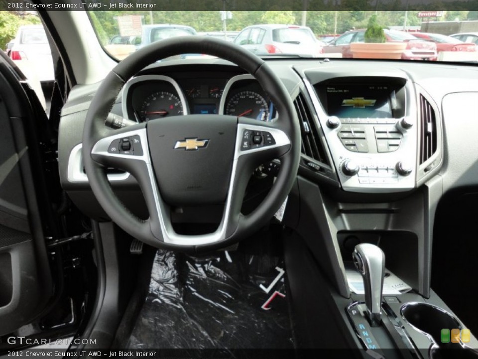 Jet Black Interior Dashboard for the 2012 Chevrolet Equinox LT AWD #54576435
