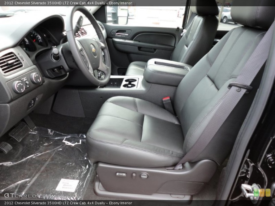 Ebony Interior Photo for the 2012 Chevrolet Silverado 3500HD LTZ Crew Cab 4x4 Dually #54576672