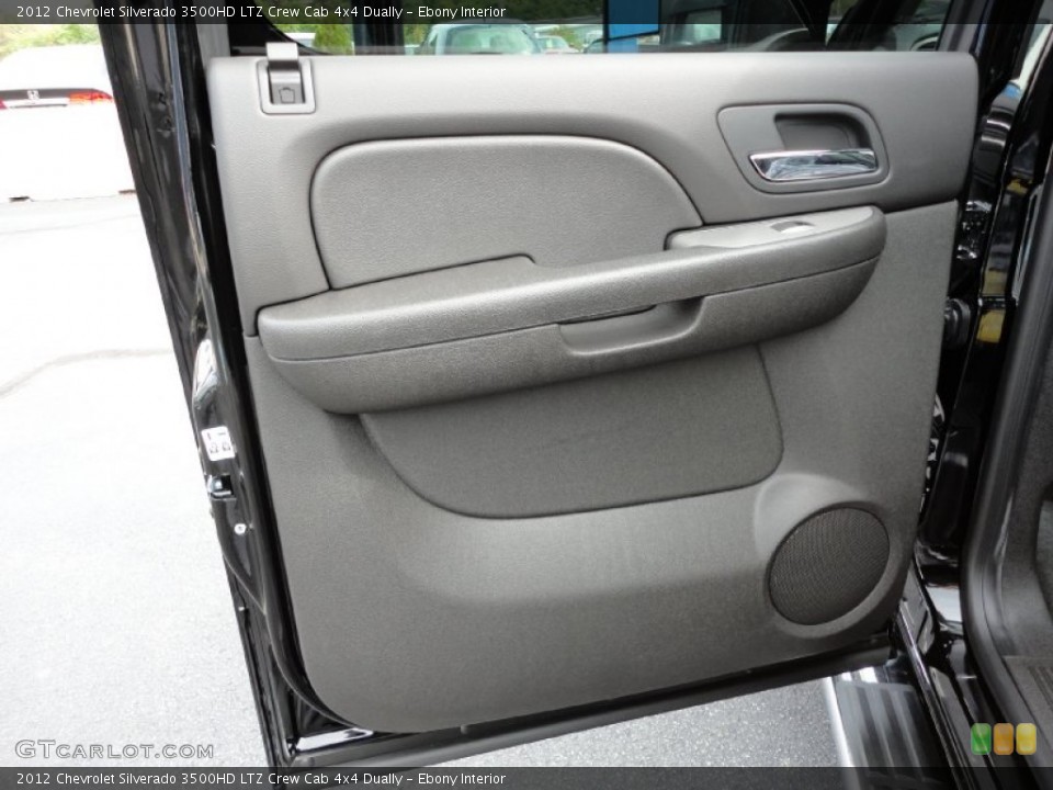 Ebony Interior Door Panel for the 2012 Chevrolet Silverado 3500HD LTZ Crew Cab 4x4 Dually #54576684