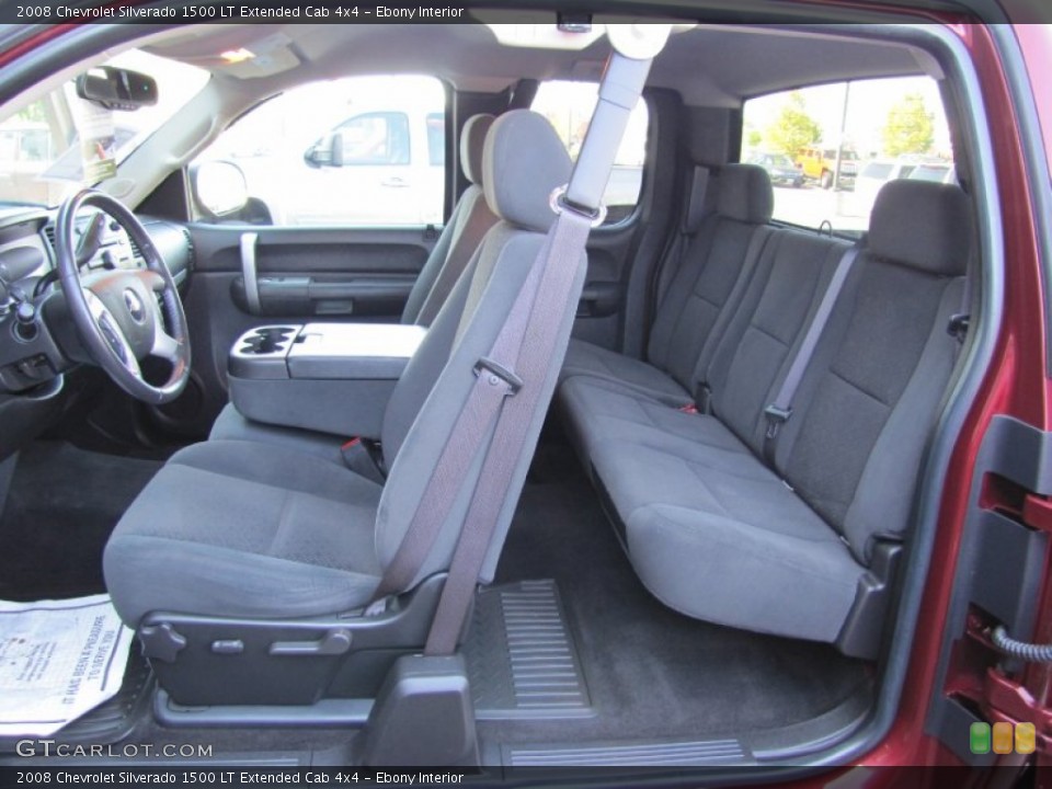 Ebony Interior Photo for the 2008 Chevrolet Silverado 1500 LT Extended Cab 4x4 #54578555