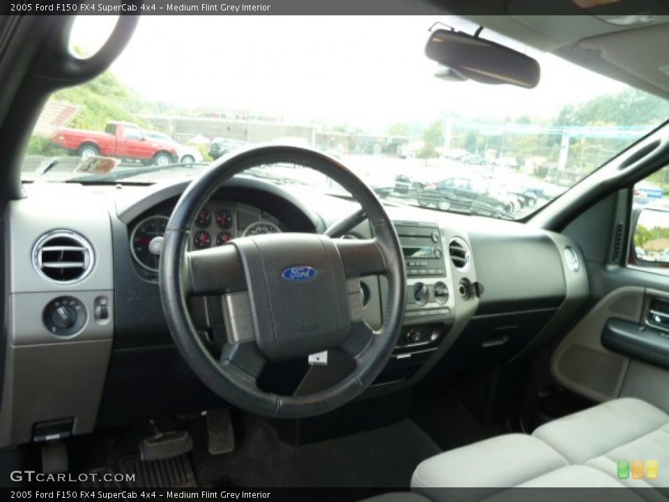 Medium Flint Grey Interior Dashboard for the 2005 Ford F150 FX4 SuperCab 4x4 #54578984