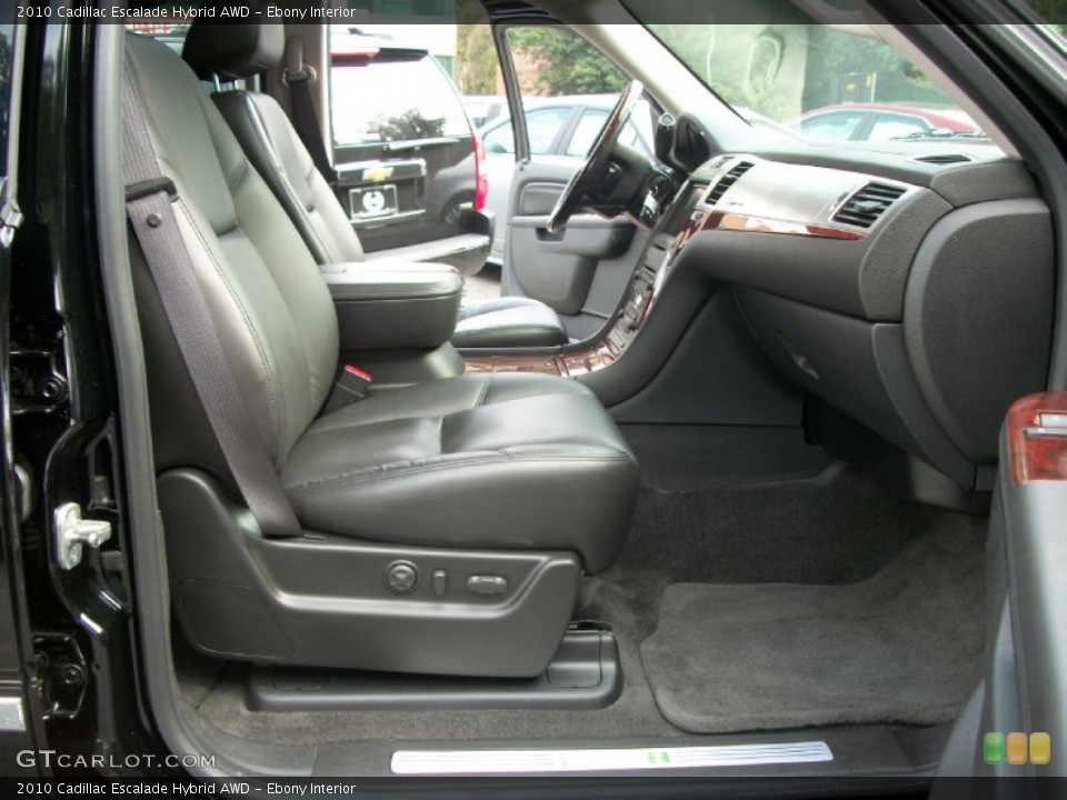Ebony Interior Photo for the 2010 Cadillac Escalade Hybrid AWD #54579014