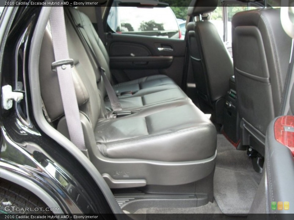 Ebony Interior Photo for the 2010 Cadillac Escalade Hybrid AWD #54579023