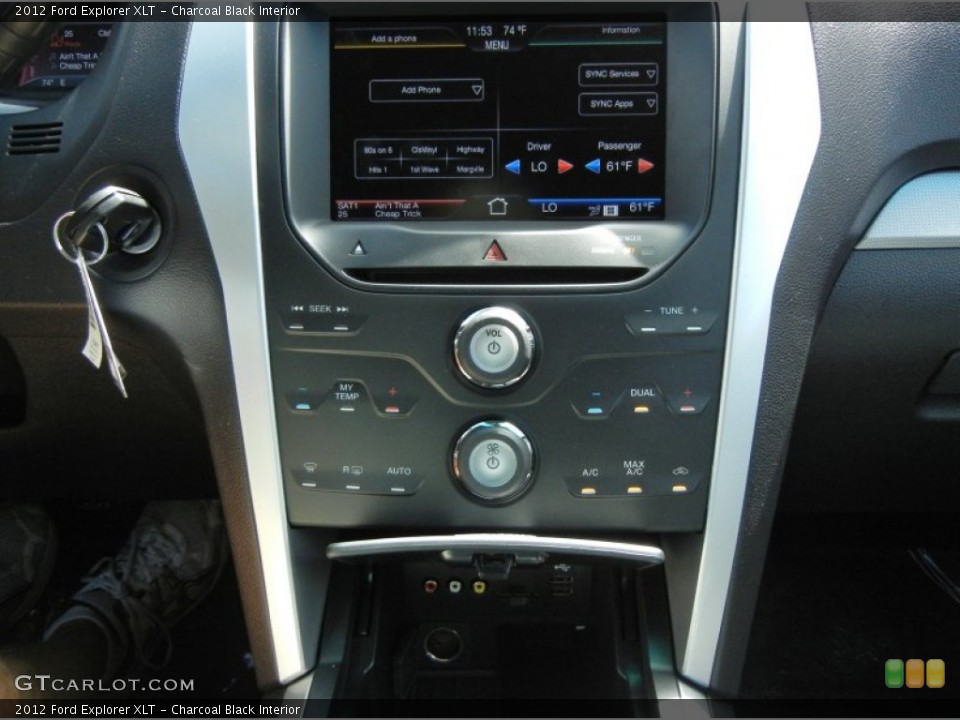 Charcoal Black Interior Controls for the 2012 Ford Explorer XLT #54580382