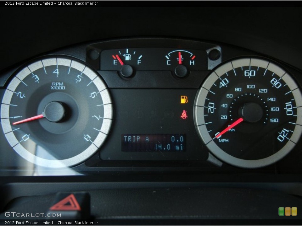 Charcoal Black Interior Gauges for the 2012 Ford Escape Limited #54580607
