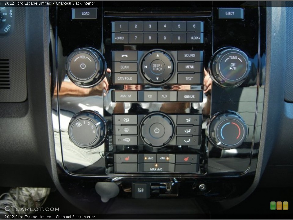 Charcoal Black Interior Controls for the 2012 Ford Escape Limited #54580616