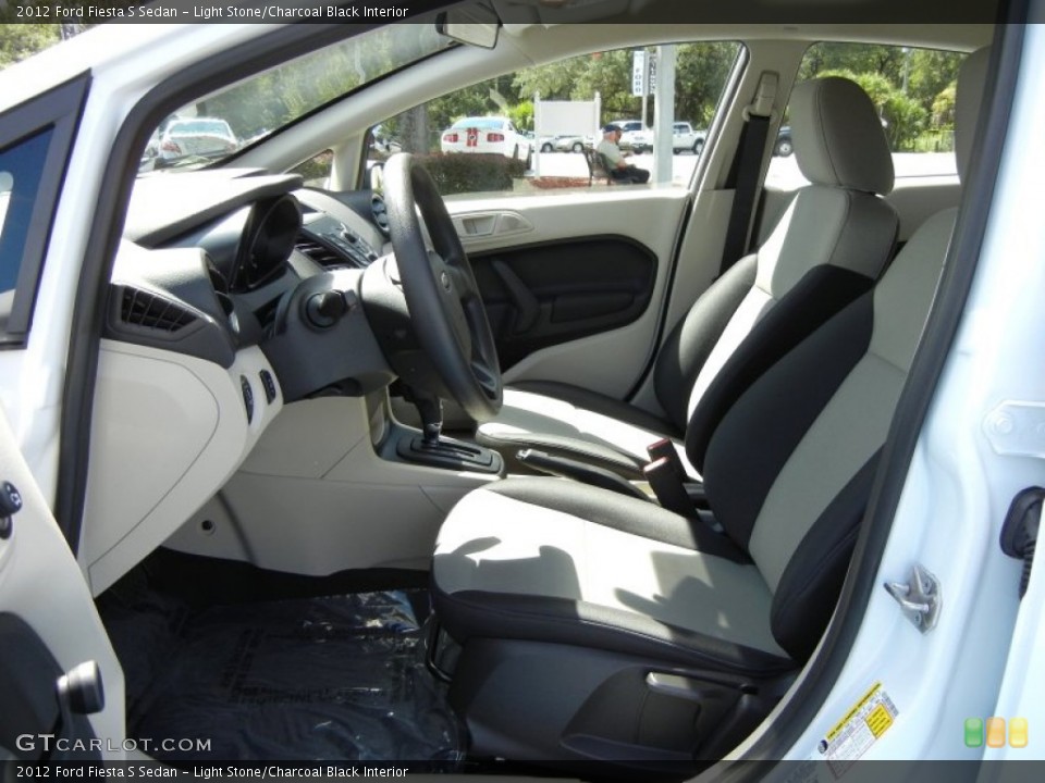 Light Stone/Charcoal Black Interior Photo for the 2012 Ford Fiesta S Sedan #54580691