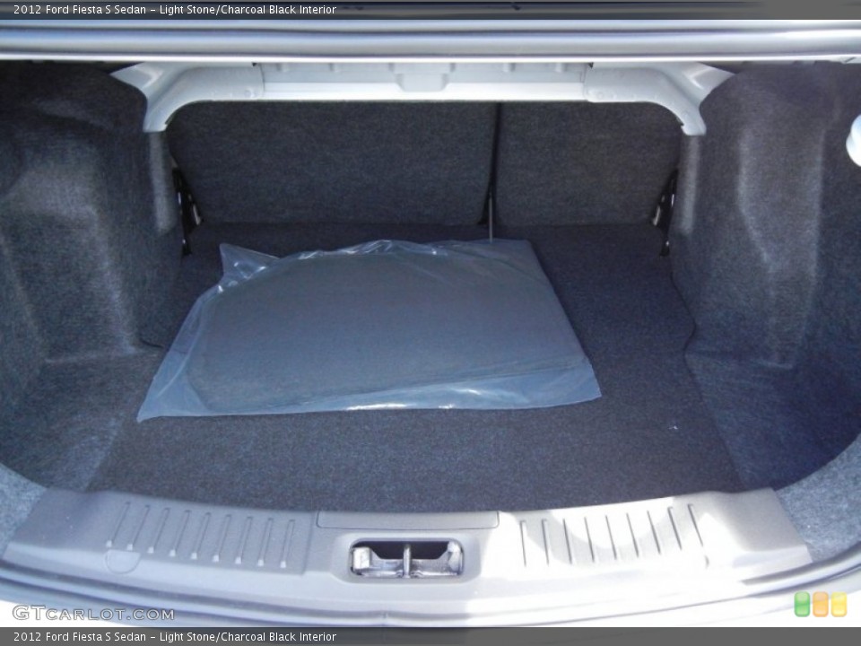 Light Stone/Charcoal Black Interior Trunk for the 2012 Ford Fiesta S Sedan #54580736
