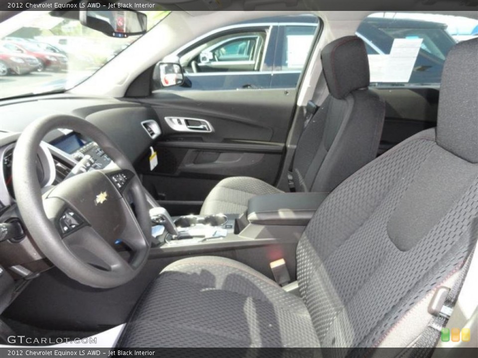 Jet Black Interior Photo for the 2012 Chevrolet Equinox LS AWD #54581680