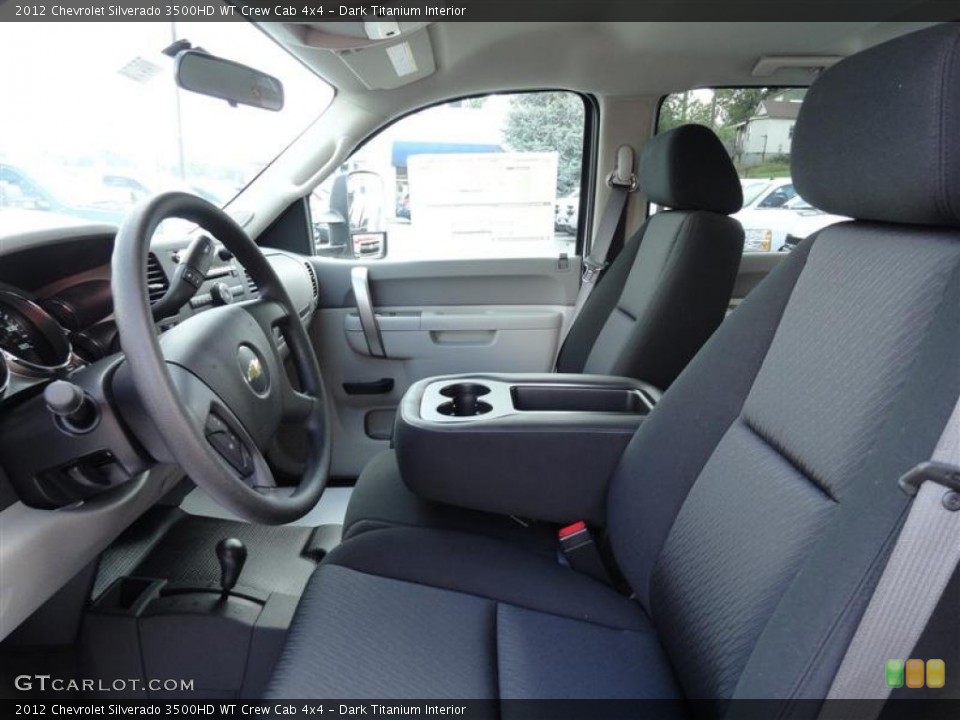 Dark Titanium Interior Front Seat for the 2012 Chevrolet Silverado 3500HD WT Crew Cab 4x4 #54582050