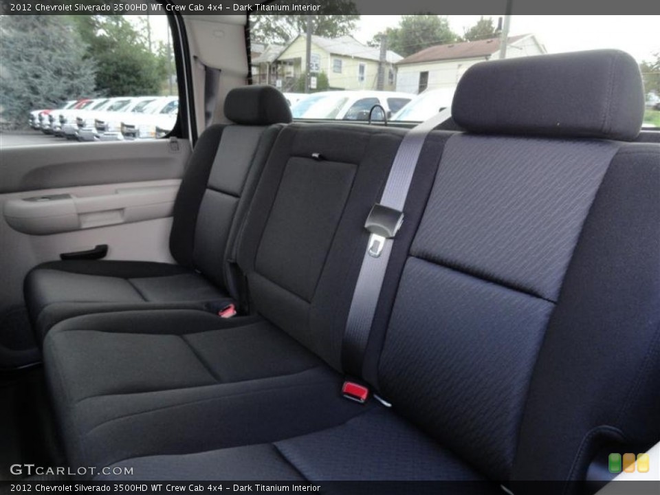 Dark Titanium Interior Rear Seat for the 2012 Chevrolet Silverado 3500HD WT Crew Cab 4x4 #54582059