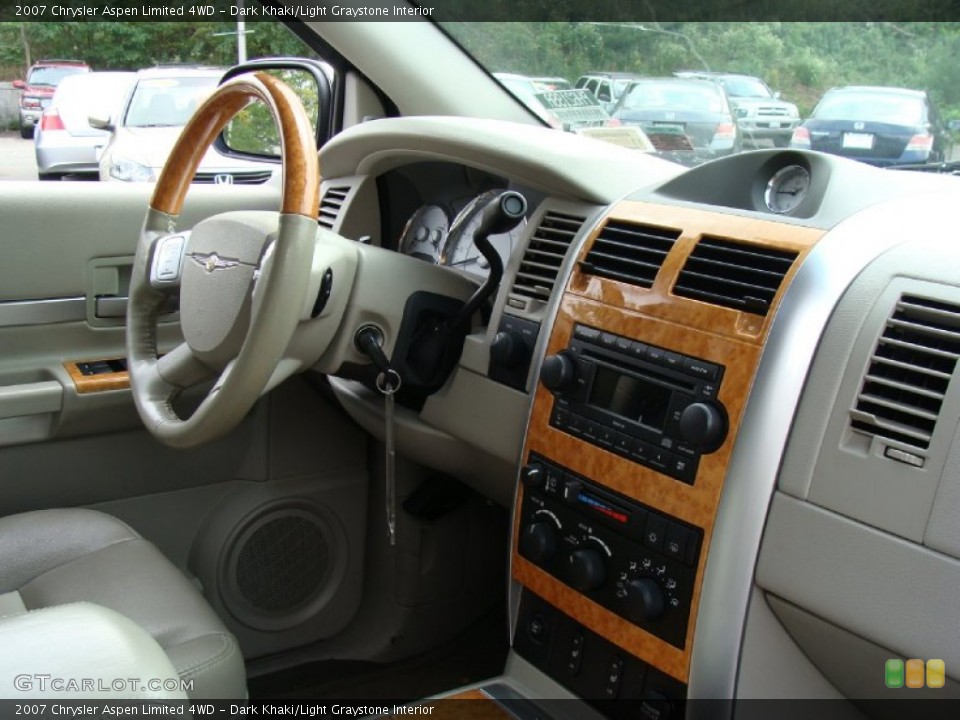 Dark Khaki/Light Graystone Interior Dashboard for the 2007 Chrysler Aspen Limited 4WD #54582704