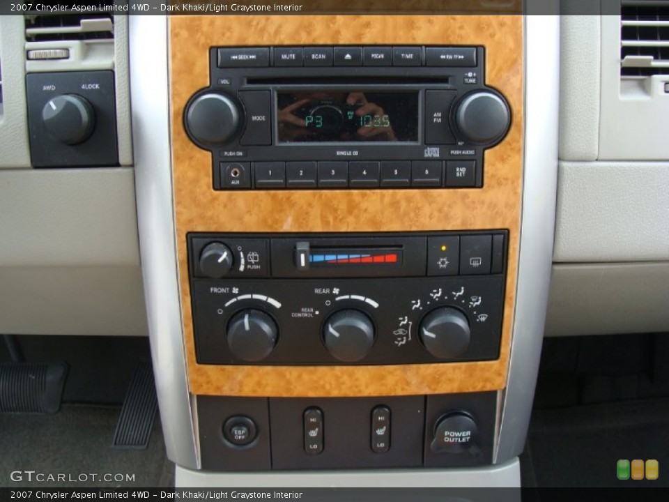 Dark Khaki/Light Graystone Interior Controls for the 2007 Chrysler Aspen Limited 4WD #54582812