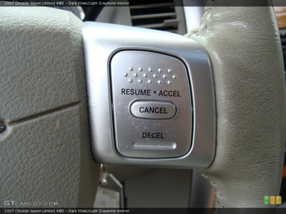 Dark Khaki/Light Graystone Interior Controls for the 2007 Chrysler Aspen Limited 4WD #54582830