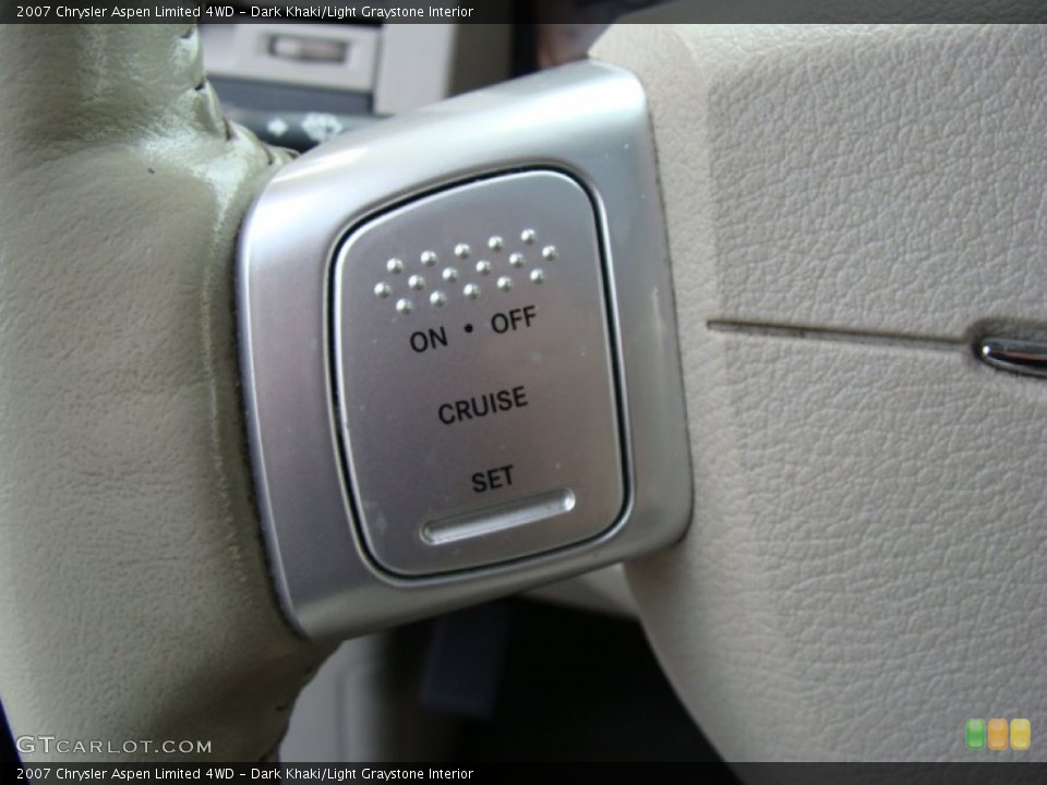 Dark Khaki/Light Graystone Interior Controls for the 2007 Chrysler Aspen Limited 4WD #54582839