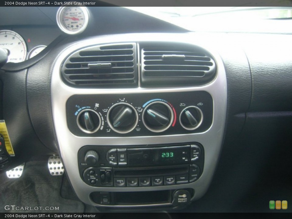 Dark Slate Gray Interior Controls for the 2004 Dodge Neon SRT-4 #54584153