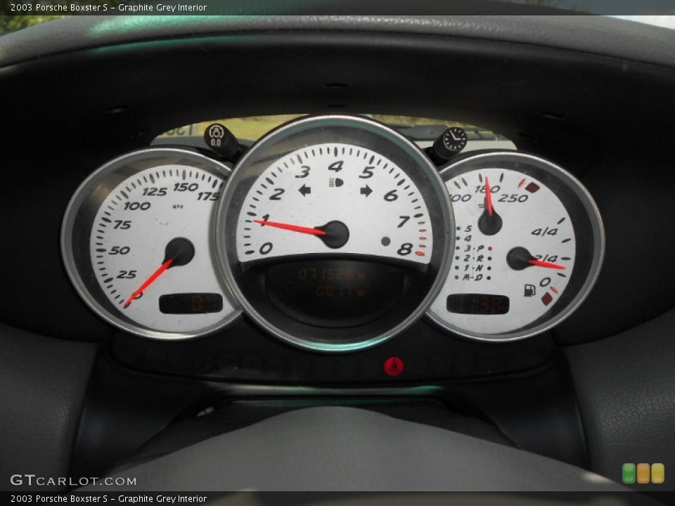 Graphite Grey Interior Gauges for the 2003 Porsche Boxster S #54585188