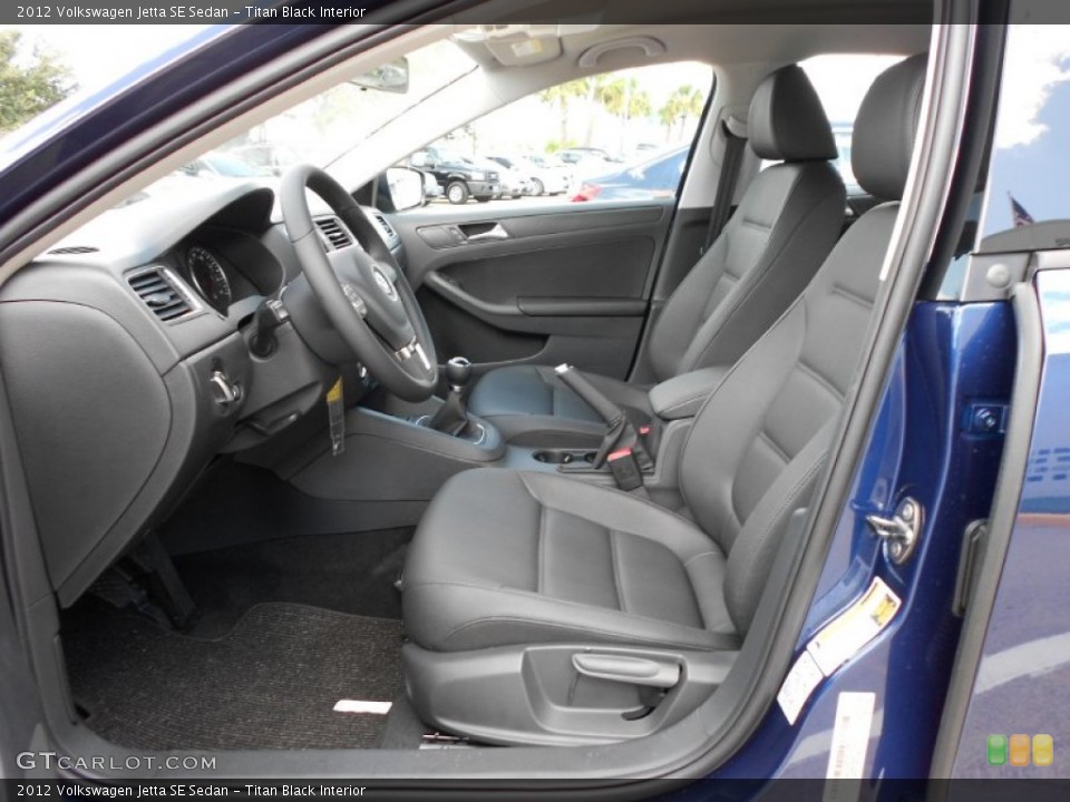 Titan Black Interior Photo for the 2012 Volkswagen Jetta SE Sedan #54585542