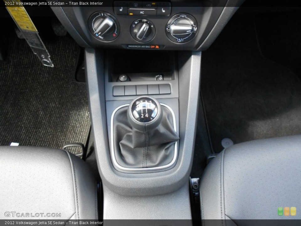 Titan Black Interior Transmission for the 2012 Volkswagen Jetta SE Sedan #54585605