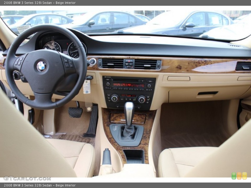 Beige Interior Dashboard for the 2008 BMW 3 Series 328i Sedan #54586421