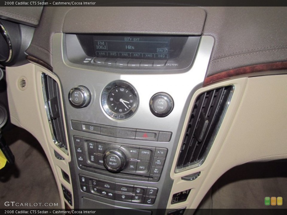 Cashmere/Cocoa Interior Controls for the 2008 Cadillac CTS Sedan #54586436