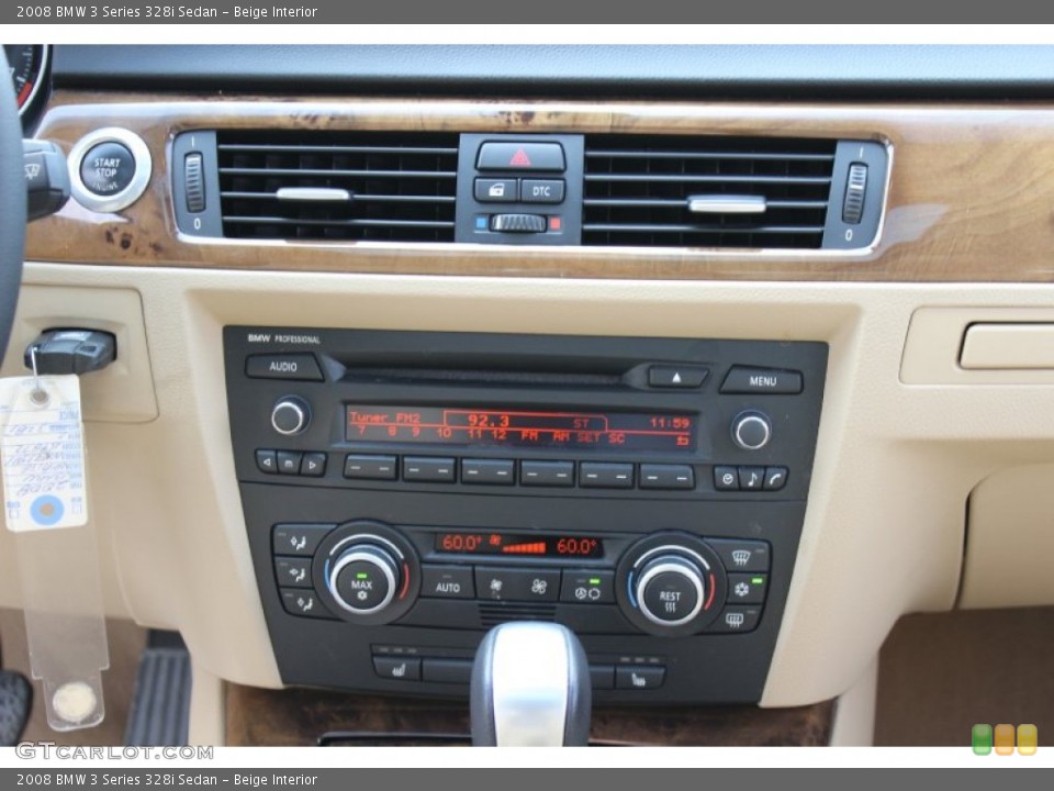 Beige Interior Controls for the 2008 BMW 3 Series 328i Sedan #54586457
