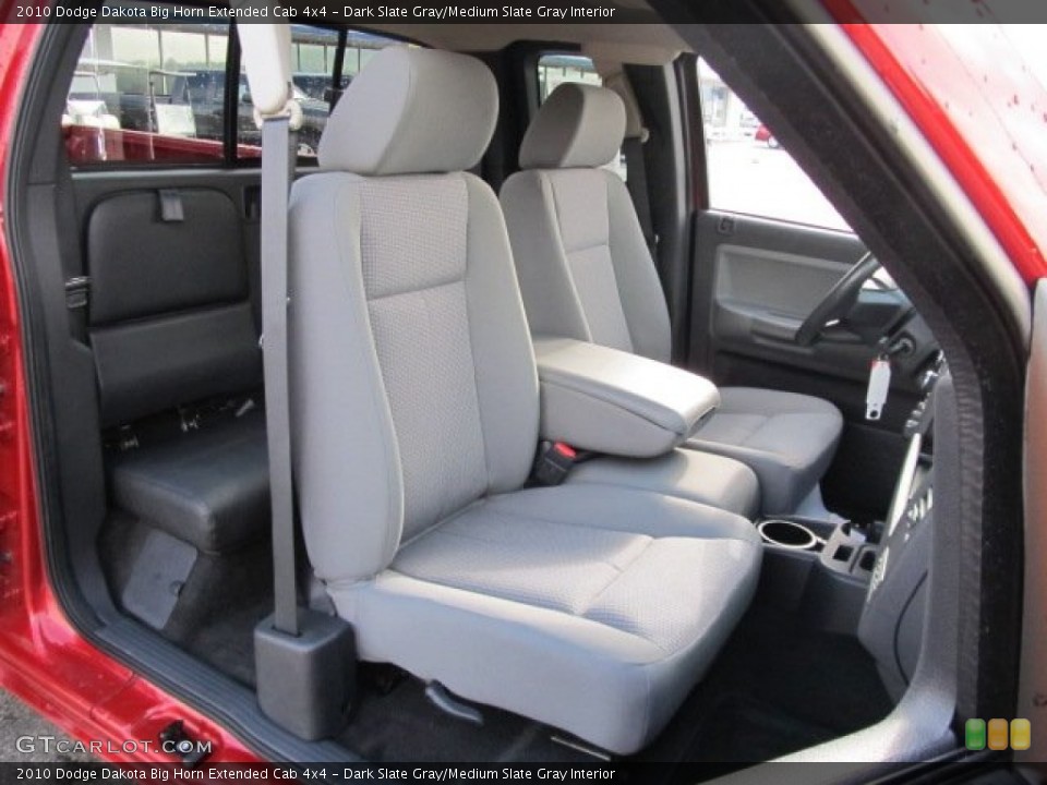Dark Slate Gray/Medium Slate Gray Interior Photo for the 2010 Dodge Dakota Big Horn Extended Cab 4x4 #54586994