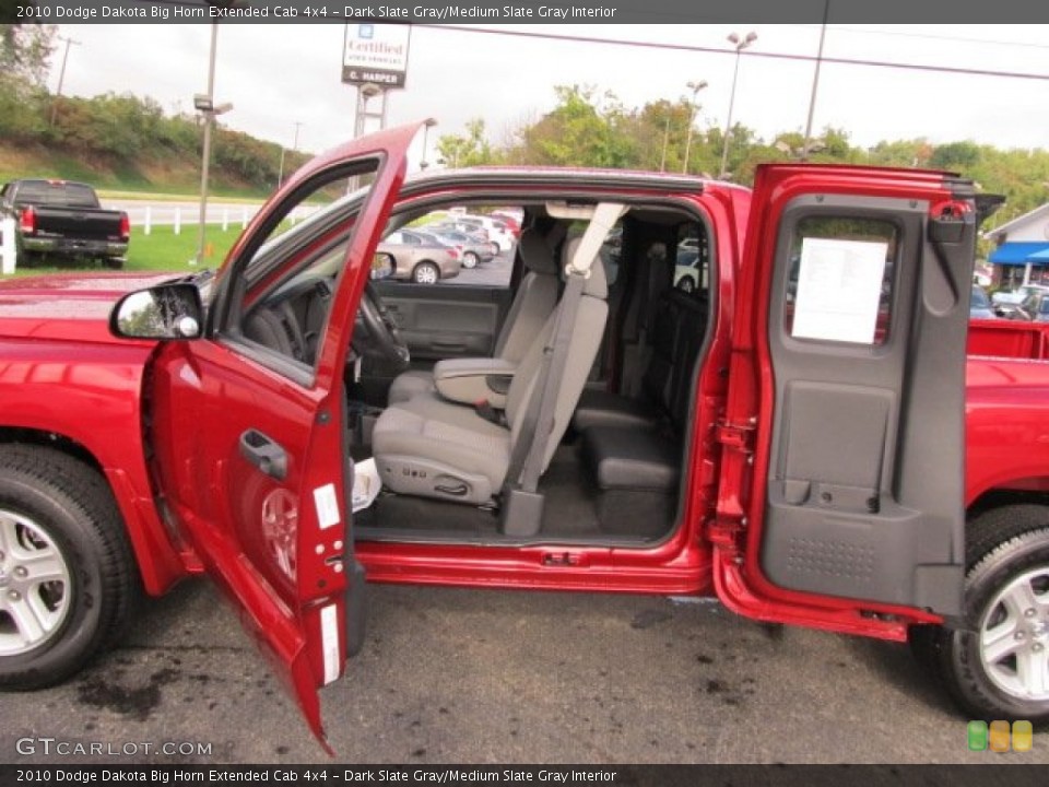 Dark Slate Gray/Medium Slate Gray Interior Photo for the 2010 Dodge Dakota Big Horn Extended Cab 4x4 #54587003