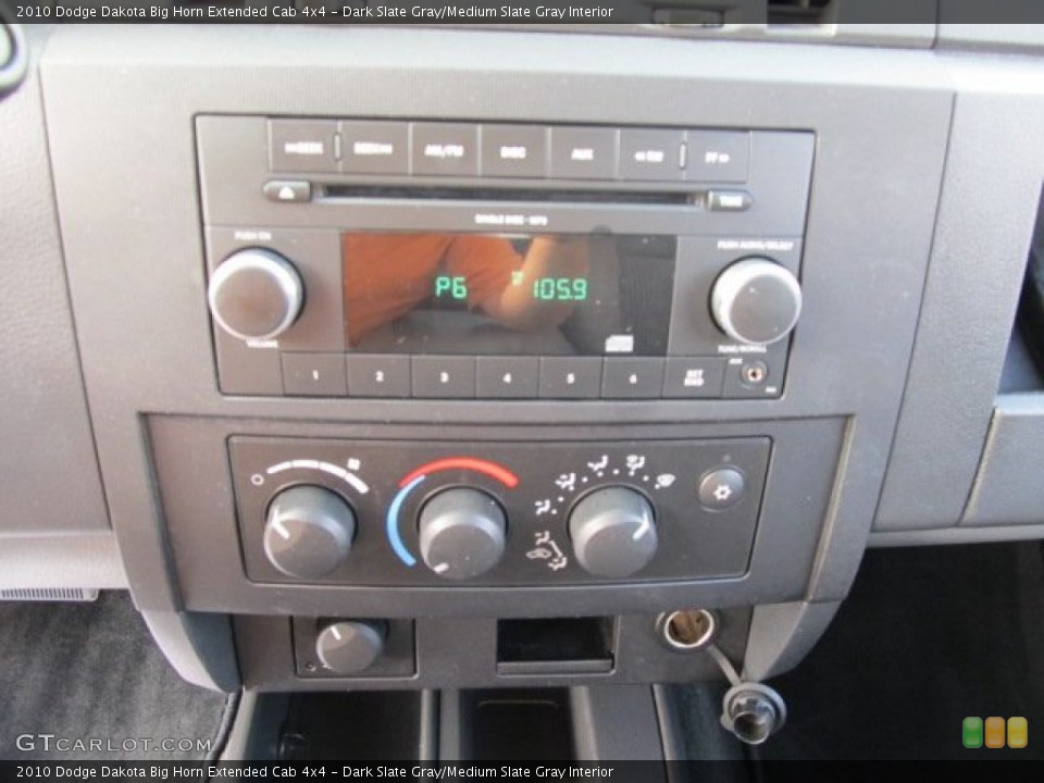 Dark Slate Gray/Medium Slate Gray Interior Audio System for the 2010 Dodge Dakota Big Horn Extended Cab 4x4 #54587060
