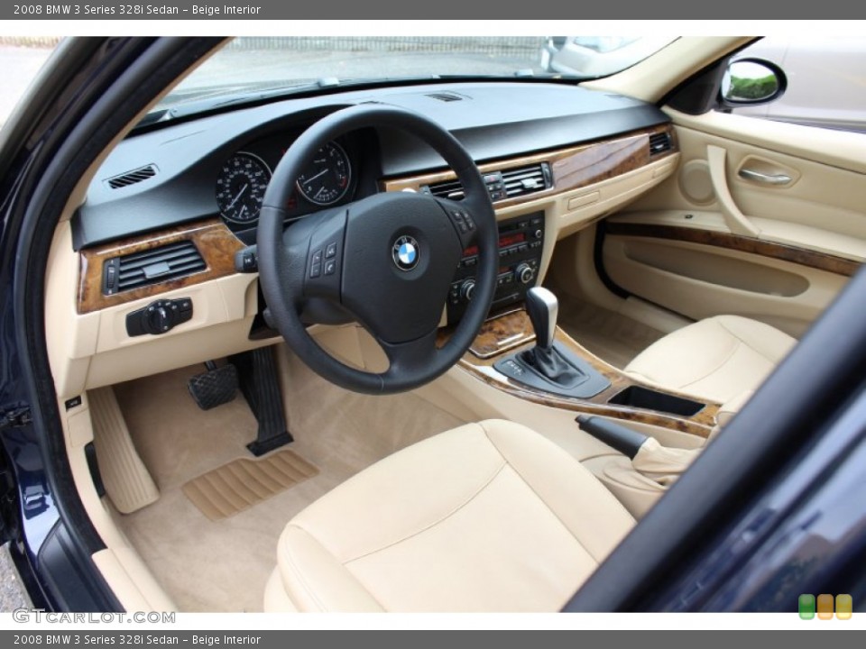 Beige Interior Prime Interior for the 2008 BMW 3 Series 328i Sedan #54587264