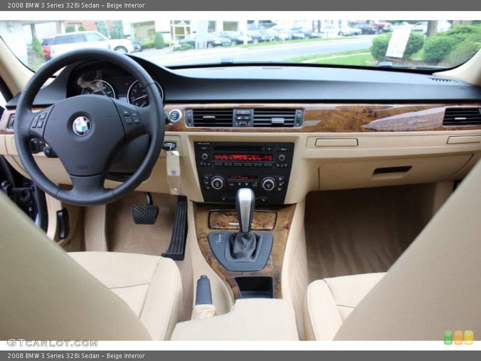 Beige Interior Dashboard for the 2008 BMW 3 Series 328i Sedan #54587291