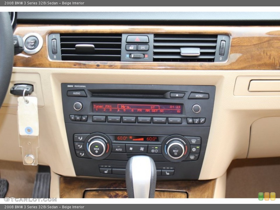 Beige Interior Controls for the 2008 BMW 3 Series 328i Sedan #54587336