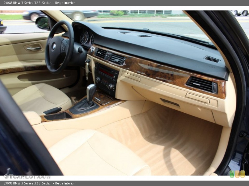Beige Interior Dashboard for the 2008 BMW 3 Series 328i Sedan #54587407
