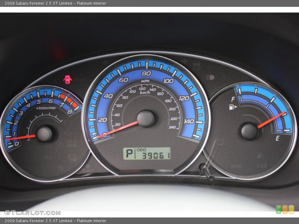 Platinum Interior Gauges for the 2009 Subaru Forester 2.5 XT Limited #54589097