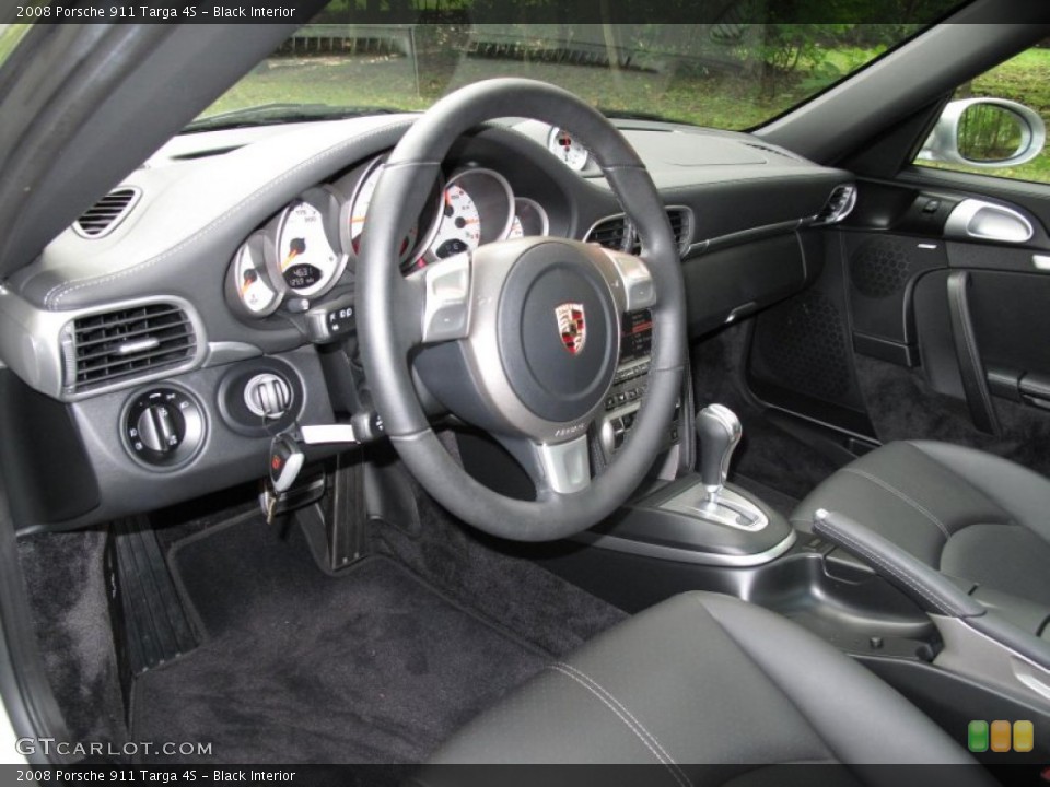 Black Interior Photo for the 2008 Porsche 911 Targa 4S #54590183
