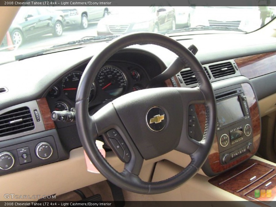 Light Cashmere/Ebony Interior Steering Wheel for the 2008 Chevrolet Tahoe LTZ 4x4 #54590876