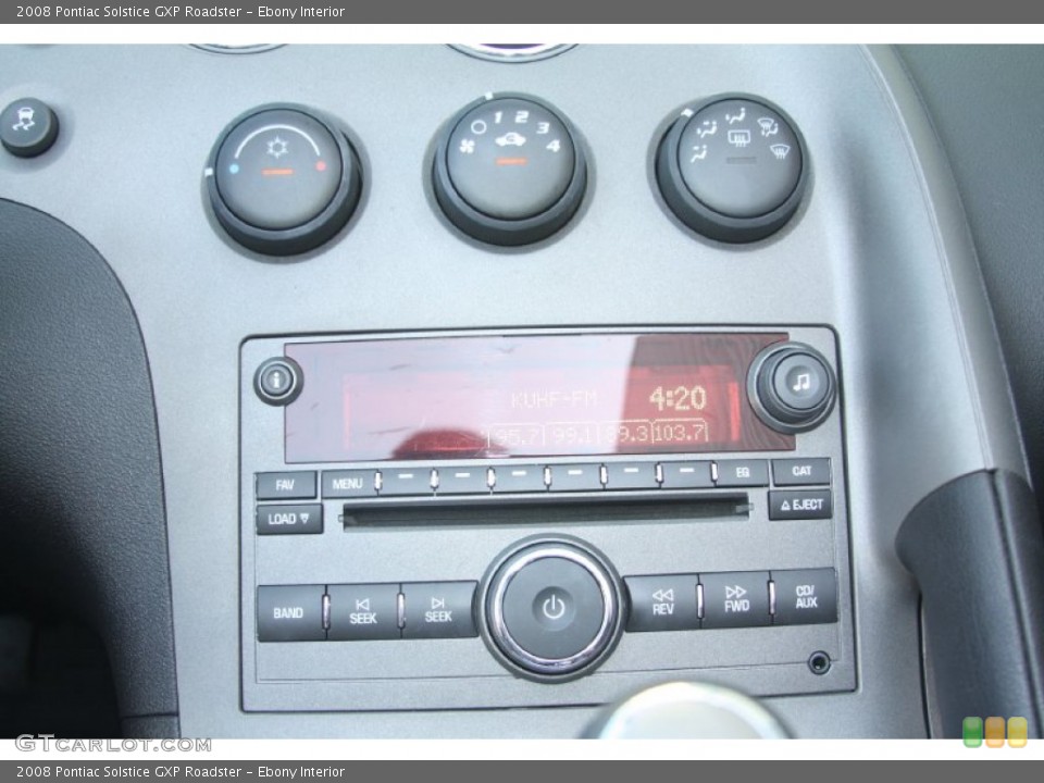 Ebony Interior Controls for the 2008 Pontiac Solstice GXP Roadster #54593519