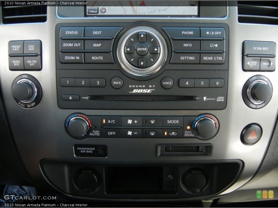 Charcoal Interior Controls for the 2010 Nissan Armada Platinum #54594335
