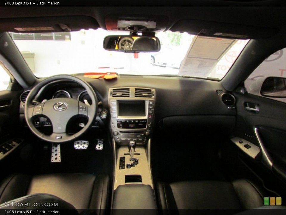 Black Interior Dashboard for the 2008 Lexus IS F #54597716