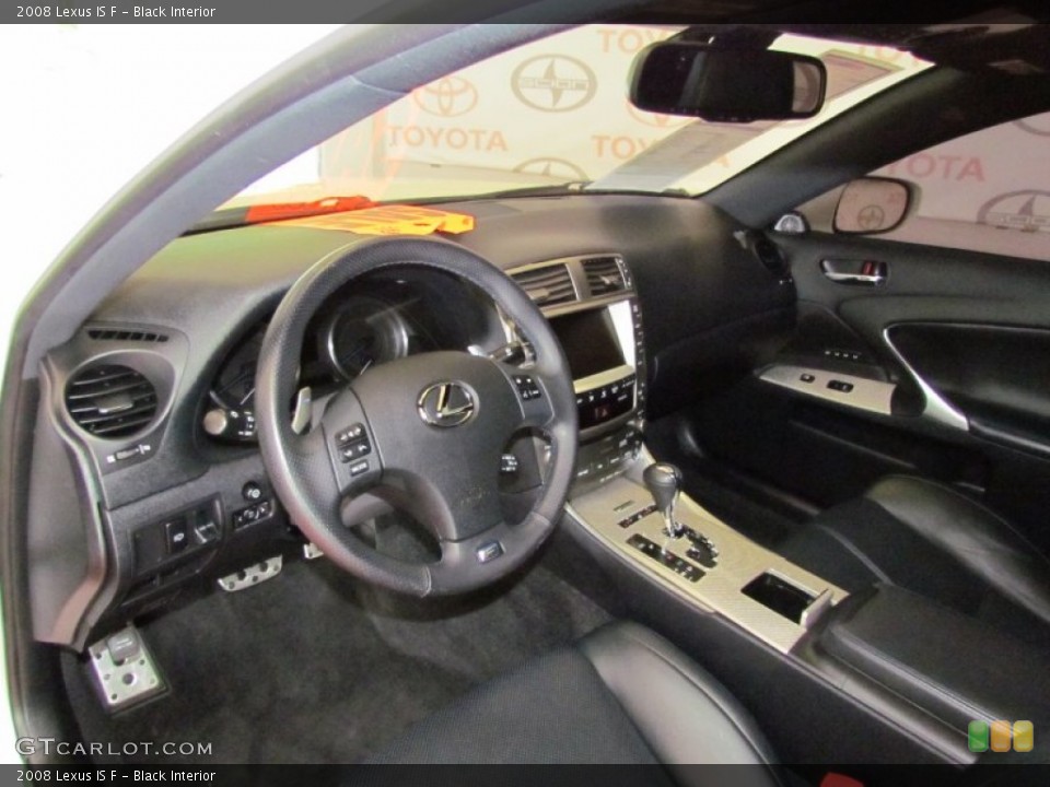 Black Interior Photo for the 2008 Lexus IS F #54597722