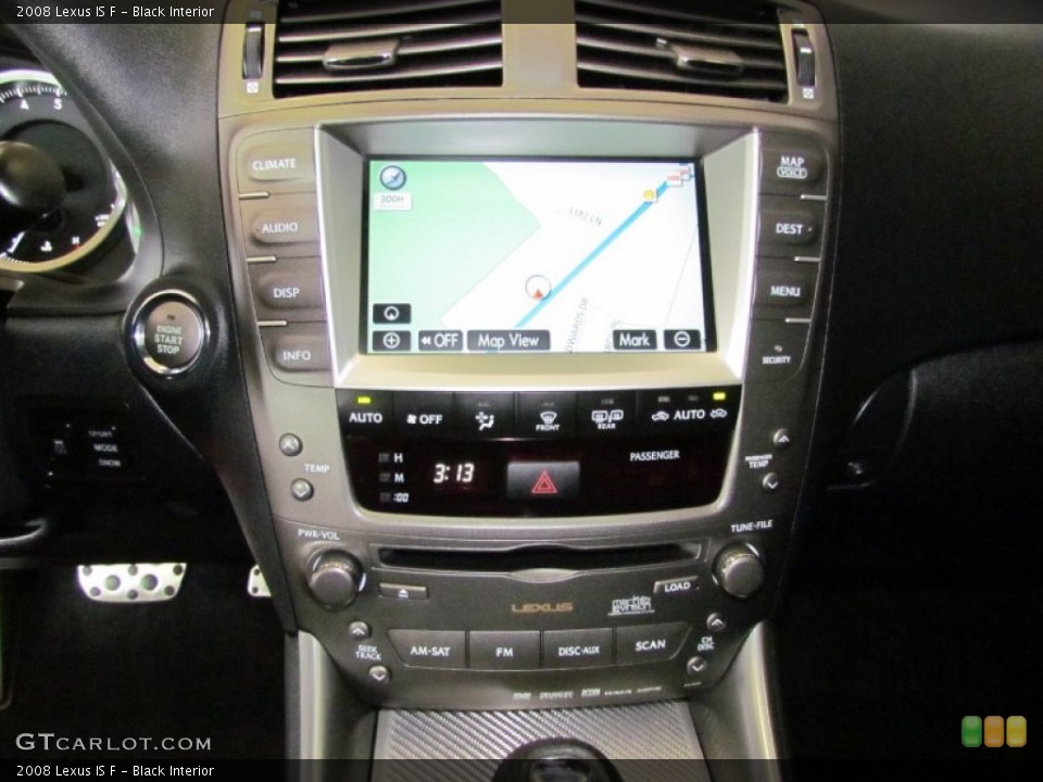 Black Interior Navigation for the 2008 Lexus IS F #54597776