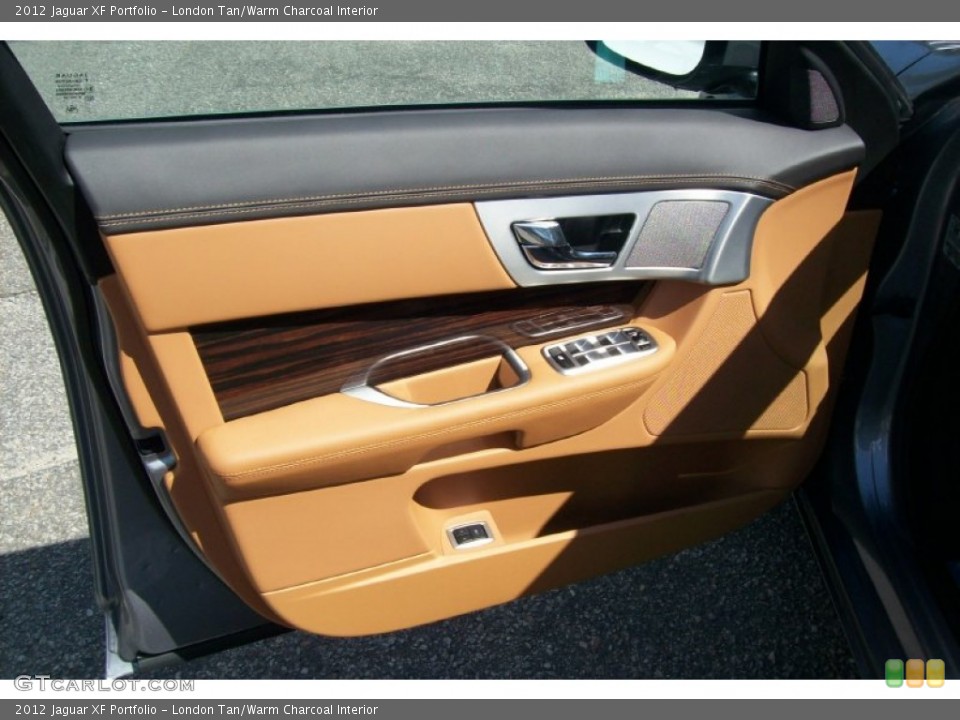 London Tan/Warm Charcoal Interior Door Panel for the 2012 Jaguar XF Portfolio #54598462