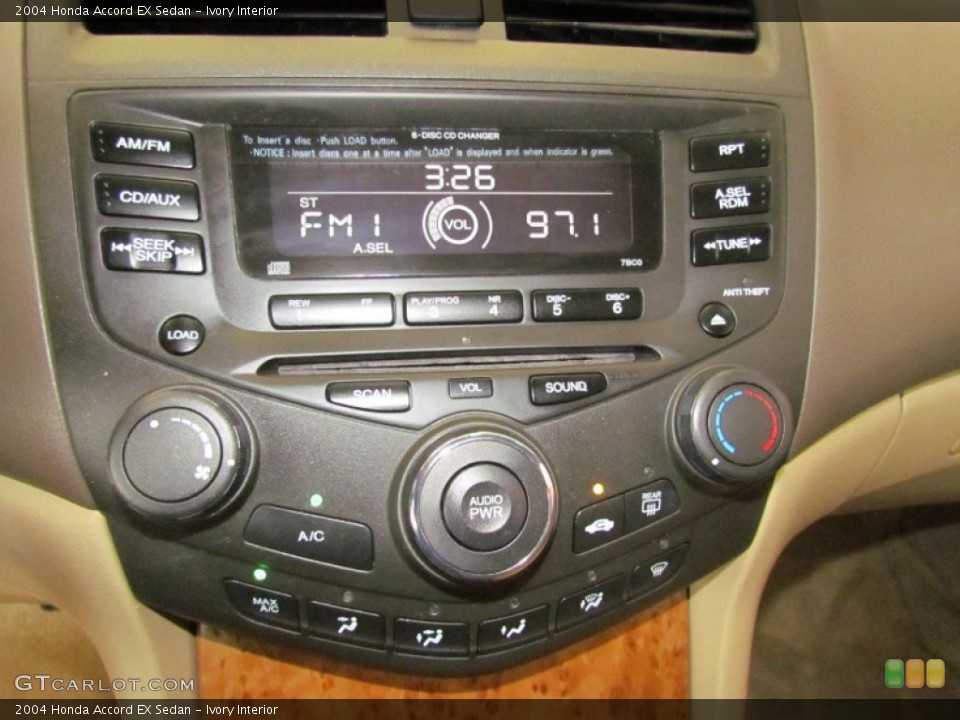 Ivory Interior Controls for the 2004 Honda Accord EX Sedan #54600260