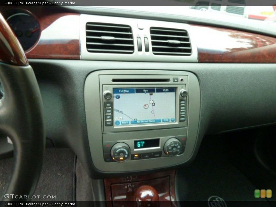 Ebony Interior Navigation for the 2008 Buick Lucerne Super #54600299