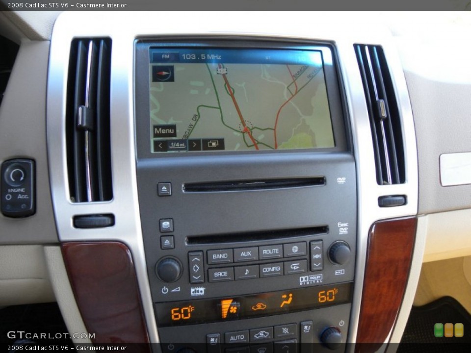 Cashmere Interior Navigation for the 2008 Cadillac STS V6 #54600557